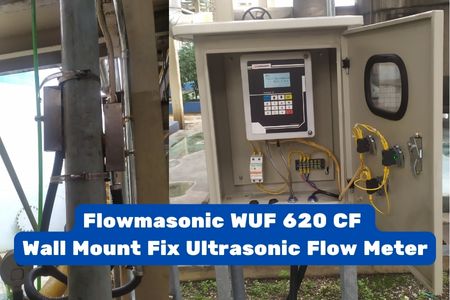 Flowmasonic Wuf Cf Wall Mount Fix Ultrasonic Flow Meter Wiratama